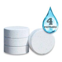 Kit 4x Unidades de Pastilhas De Cloro 200g Para Piscina multi açãoLimpeza Completa