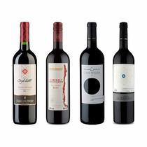 Kit 4x Vinho Tinto Baron Philippe de Rothschild/La Daniela/Cava Negra/Casas del Toqui Cabernet Sauvignon - Wine