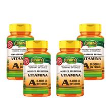 Kit 4x Vitamina A Retinol 60 Cápsulas Unilife