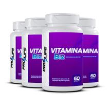 Kit 4x Vitamina B12 metilcobalamina (60 cápsulas) - PRO LIFE Kit 4x Vitamina B12 metilcobalamina (60 cápsulas) - PRO LIFE