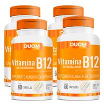 Kit 4x Vitamina B12 Metilcobalamina Suplemento 240 Cápsulas