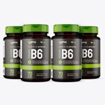Kit 4x - Vitamina B6 - 70 cápsulas Kit 4x - Vitamina B6 - 70 cápsulas