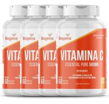 Kit 4x Vitamina C Essential Pure 500mg, 60 caps Biogens