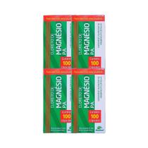 Kit 4x Vitamina Cloreto Magnésio P.A. 100 cps - Medinal