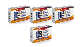 Kit 4x Vitamina D3 K2 2000ui 30 cápsulas Flora Nativa do Brasil Kit 4x Vitamina D3 K2 2000ui 30 cápsulas Flora Nativa do Brasil