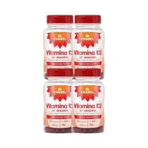Kit 4x Vitamina K2 500mg 60 Cps - CHAMEL