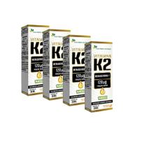 Kit 4x Vitamina K2 Menaquinona-7 4x20ml Laranja Flora Nativa