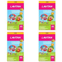 Kit 4x Vitamina Lavitan Kids Tutti-Frutti 60 Cpr - CIMED Kit 4x Vitamina Lavitan Kids Tutti-Frutti 60 Cpr - CIMED