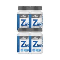 Kit 4x Vitamina Max Zinco 29,59mg 60 Cps - CHAMEL Kit 4x Vitamina Max Zinco 29,59mg 60 Cps - CHAMEL