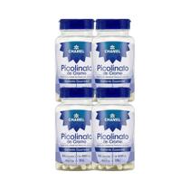 Kit 4x Vitamina Picolinato de Cromo 60 Cps - CHAMEL Kit 4x Vitamina Picolinato de Cromo 60 Cps - CHAMEL