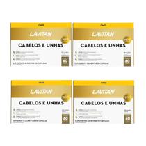 Kit 4x Vitaminas Lavitan Cabelos e Unhas 60 cps - CIMED Kit 4x Vitaminas Lavitan Cabelos e Unhas 60 cps - CIMED