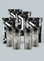 Kit 4X Whey Protein 100% 32g de Proteína 2Kg + 4X Coqueteleira 600ml - Planet Pharma -