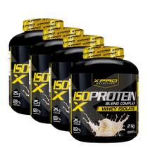 Kit 4x Whey Protein Isolado Iso Blend Complex 2Kg XPro Nutrition