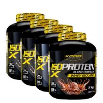 Kit 4x Whey Protein Isolado Iso Blend Complex 2Kg XPro Nutrition