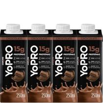Kit 4X Yopro Bebida Láctea Uht 250Ml Danone - 15G Proteínas