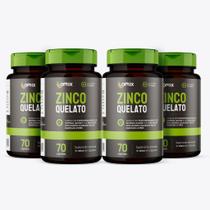 Kit 4x - Zinco Quelato - 70 cápsulas