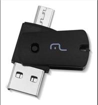 Kit 4x1 Cartão de Memória 256GB + Adap. USB/OTG + Adap. SD - Multilaser