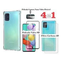 Kit 4X1 Samsung Galaxy S20 FE 4G/ 5G Tela 6.5" - Capa Transparente TPU + Película de Vidro Frontal 3D + Pelicula Nano Ge - Phone Palace