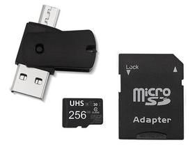 Kit 4x1 Sd256 Gb Uh Speed-i U3, Usb/otg Tipo C + Ad Sd Mc154