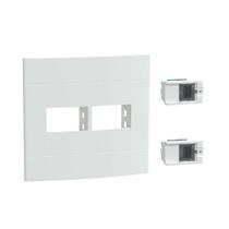 Kit 4x4 M Informática Dupla Branco Fosco Lunare Up Schneider Kit 4x4 M Informática Dupla Branco Fosco Lunare Up Schneider