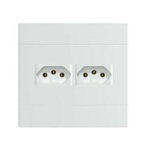 Kit 4x4 Tomada Dupla 20A Branco Fosco Lunare Up Schneider