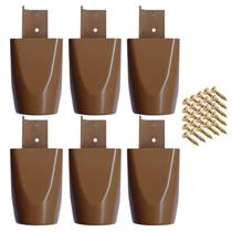 Kit 5/6 Pés Multiusos Guarda Roupas 7cm Mari Mr Parafuso Quantidade:6 Unidades