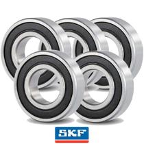 KIT 5 6202 2rs Rolamento 15x35x11 1º linha - Skf KIT 5 6202 2rs Rolamento 15x35x11 1º linha - Skf