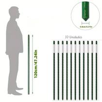 Kit 5 a 10 Tutores hastes bastão de sustentação 60, 75, 90,100 e 120cm para plantas trepadeiras Kit 5 a 10 Tutores hastes bastão de sustentação 60, 75, 90,100 e 120cm para plantas trepadeiras