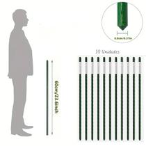 Kit 5 a 10 Tutores hastes bastão de sustentação 60, 75, 90,100 e 120cm para plantas trepadeiras