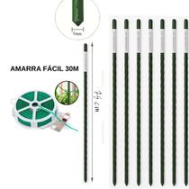 Kit 5 a 10 Tutores hastes bastão de sustentação 60, 75, 90,100 e 120cm para plantas trepadeiras