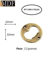 Kit 5 Abridor de Garrafa Redondo Acessório Decoração Churrasco