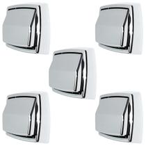 Kit 5 Acabamento Valvula Descarga Deca Hydra Max Abs Cromada