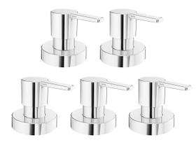 Kit 5 Acabamentos DOCOL Gali 1/2, 3/4, 1" Para Base Docol Cromado Kit 5 Acabamentos DOCOL Gali 1/2, 3/4, 1" Para Base Docol Cromado