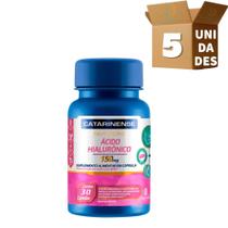 Kit 5 Ácido Hialurônico 150mg Catarinense 30 Cápsulas