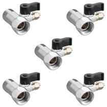 KIT 5 Adaptador para Purificador de Água 1x2 com Registro Saída 1x4 KIT 5 Adaptador para Purificador de Água 1x2 com Registro Saída 1x4