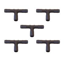Kit 5 Adaptador T 1/2 Para Mangueira 1/2 Polegadas Conexão Tê