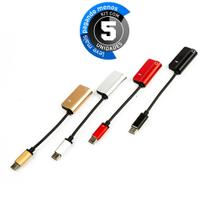 Kit 5 Adaptador Tipo C para P2 3,5mm - Fone com carregamento