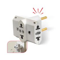 Kit 5 Adaptador Tomada T Benjamin Universal 10a 20a Amperes Kit 5 Adaptador Tomada T Benjamin Universal 10a 20a Amperes