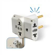 Kit 5 Adaptador Tomada T Benjamin Universal 10a 20a Amperes