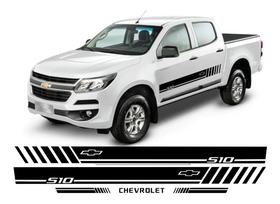 Kit 5 Adesivo Faixa Lateral Chevrolet Nova S10 Sport Caçamba Kit 5 Adesivo Faixa Lateral Chevrolet Nova S10 Sport Caçamba