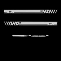 Kit 5 Adesivo Sport Tuning Vw Gol G3 G4 G5 G6 G7 G8 - Prata