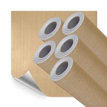 Kit 5 Adesivo Vinilico Piso Lavavel Madeira Cedro Clara 10M