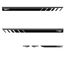 Kit 5 Adesivos Lateral e Traseiro SpaceFox - Preto