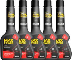 Kit 5 Aditivo Combustível Gasolina Bardahl Max Power Octane Booster 200ml