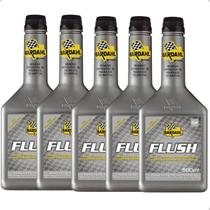 Kit 5 Aditivo Limpeza Motor Carter Bardahl Flush 500ml Cinza