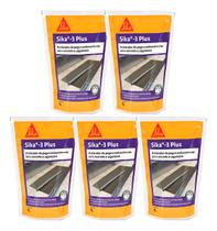 Kit 5 Aditivo Sika-3 Plus 1l Acelerador De Pega Para Concreto Kit 5 Aditivo Sika-3 Plus 1l Acelerador De Pega Para Concreto