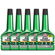 Kit 5 Aditivo Stp Flex Treatment Combustível Alcool E Gasolina