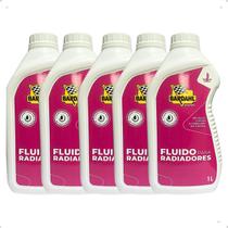 Kit 5 Aditivos Radiador Bardahl Promax Pronto Para Uso 1L Rosa fluido
