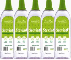 kit 5 Adoçante Dietético Estevia Stevia 100ml 100 Natural Não Amarga kit 5 Adoçante Dietético Estevia Stevia 100ml 100 Natural Não Amarga