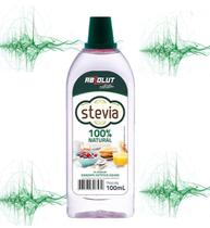 kit 5 Adoçante Dietético Stévia 100ml 100% Natural Não Amarga